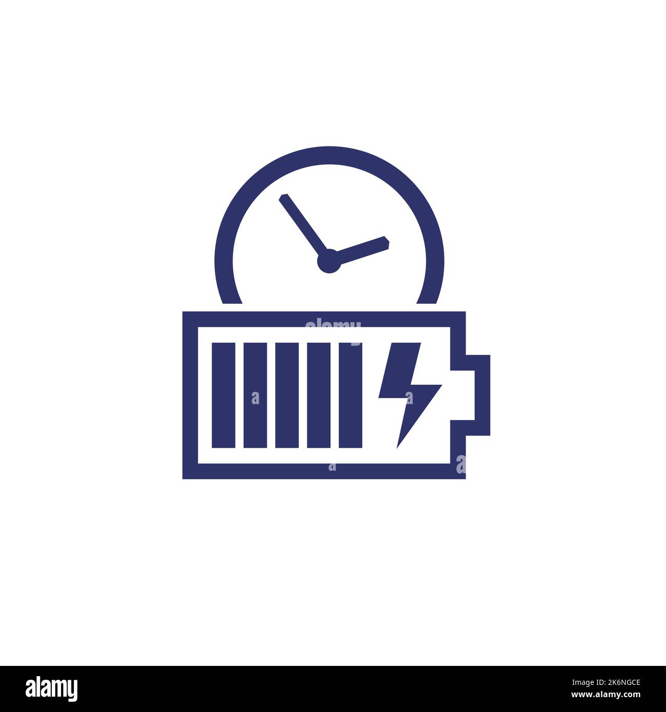battery charging time icon, vector Stock Vector Image & Art Alamy
