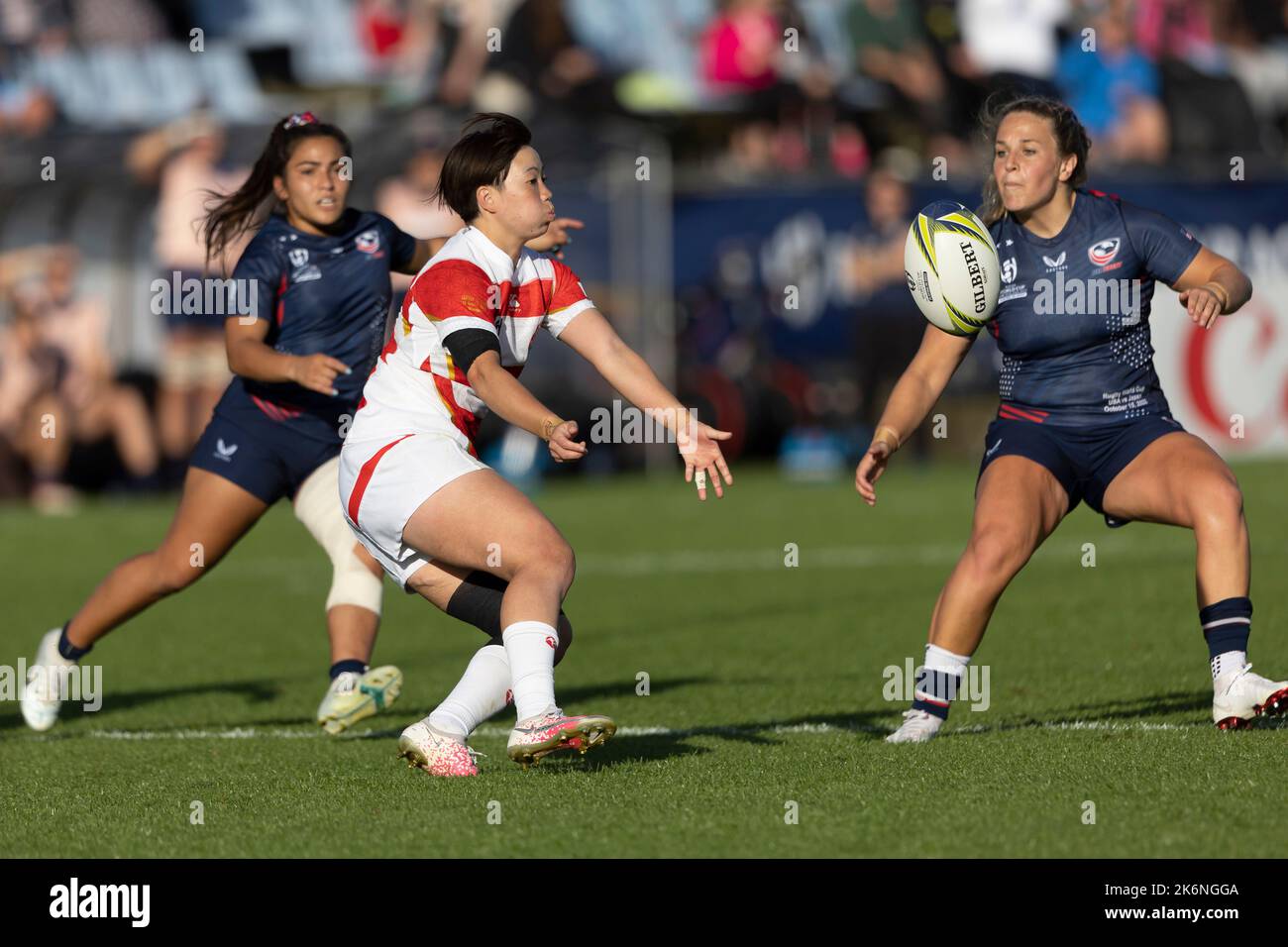 Japan's Ayasa Otsuka in action during the Women's Rugby World Cup pool B match at Northland Events Centre, Whangarei, New Zealand. Picture date: Saturday October 15, 2022. Stock Photo