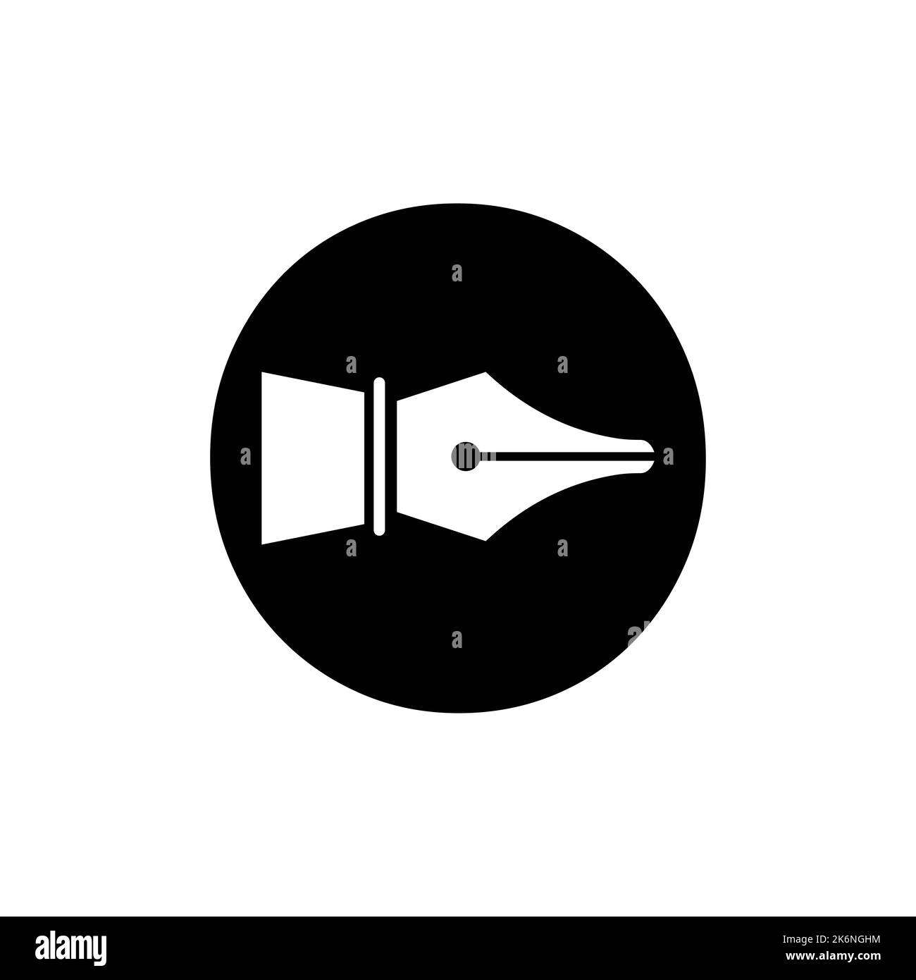 Initial Letter O Pen Nib Icon For Education Logo and Law Symbol Vector ...