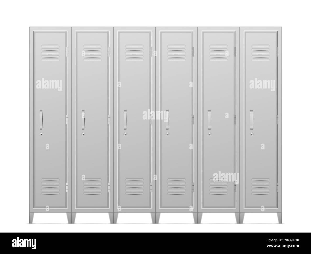 Storage lockers on a white background. Vector illustration Stock Photo