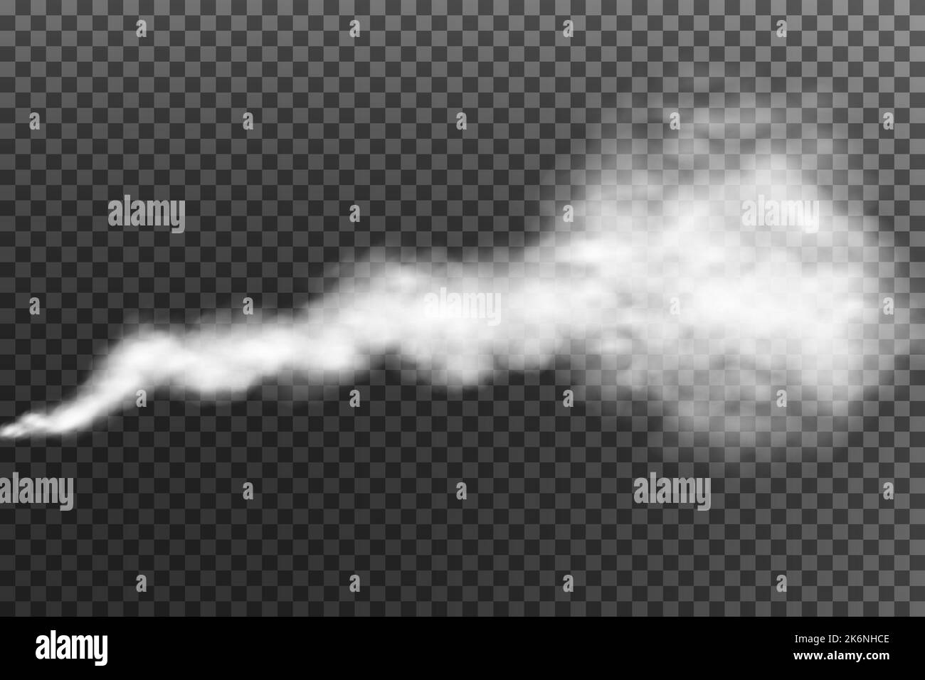 Fog or smoke isolated transparent special effect. White vector
