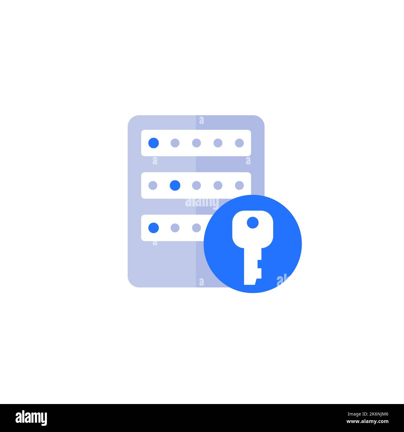 server and a key, access control vector icon Stock Vector Image & Art ...
