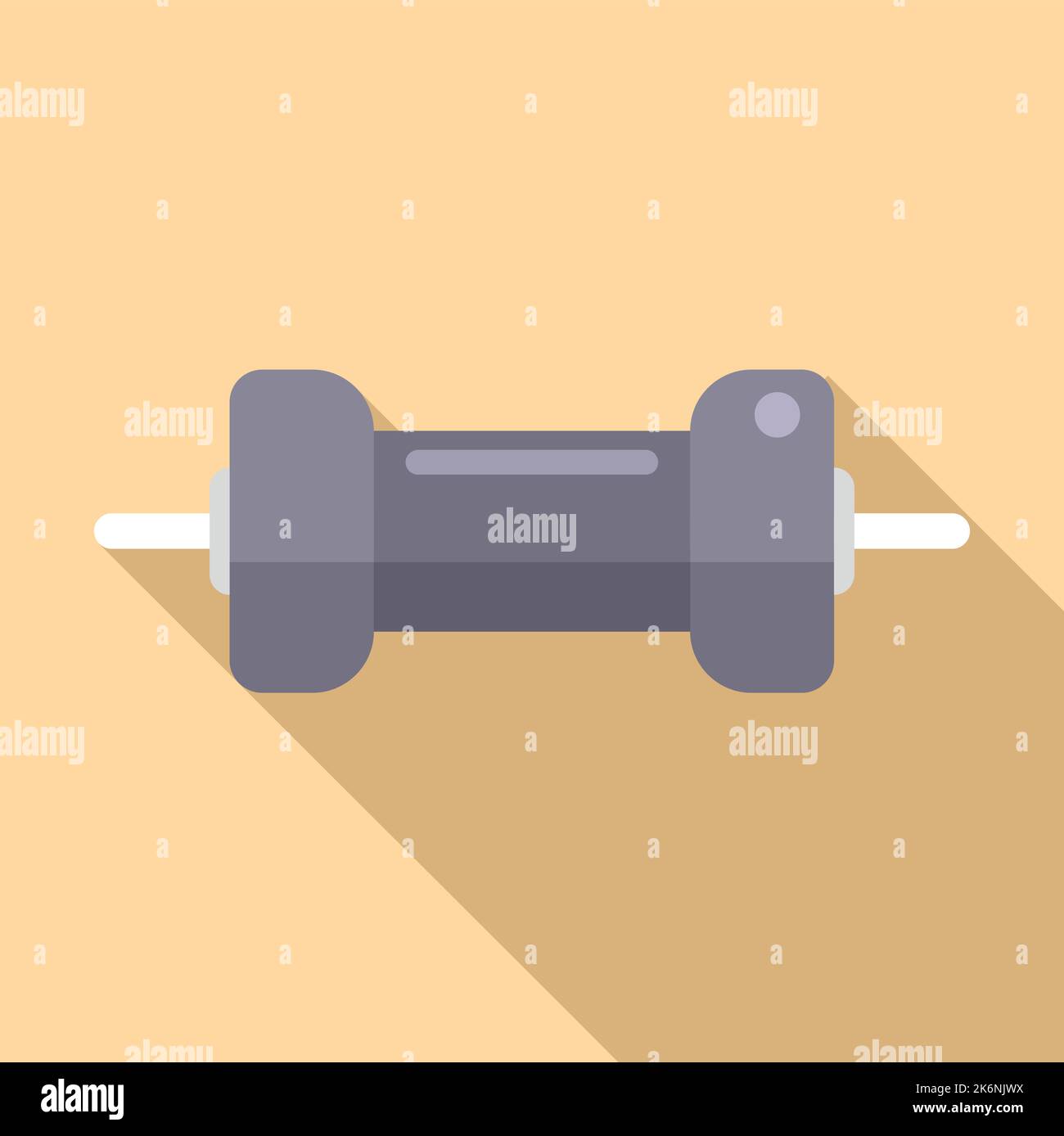 Computer resistor icon flat vector. Electrical circuit. Central energy ...