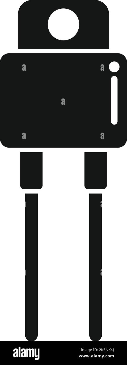 Resistor antenna icon simple vector. Central circuit. Computer energy ...