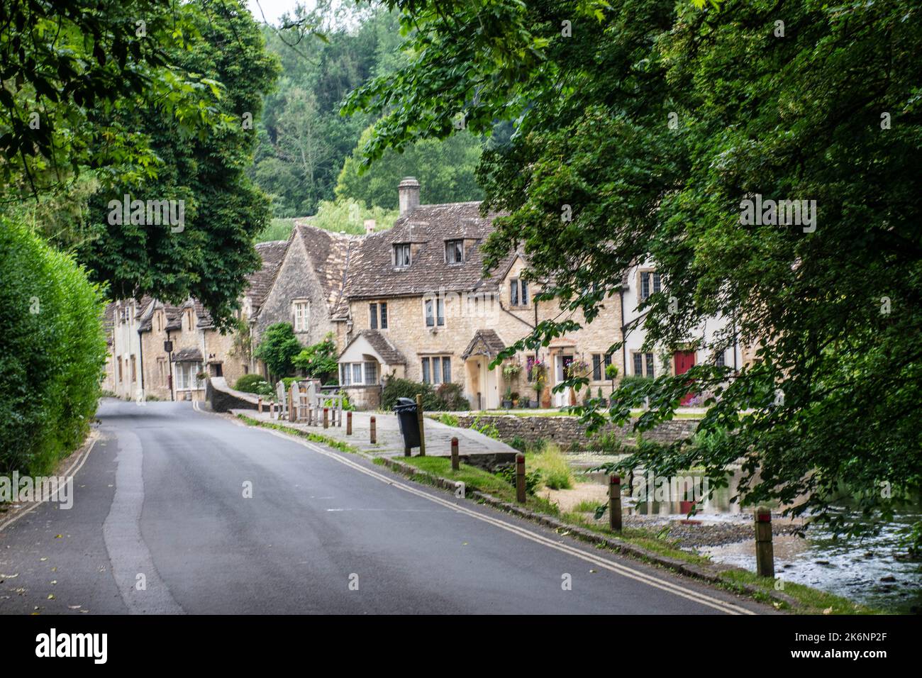 Castle Combe in English Cotswolds Stock Photo Alamy