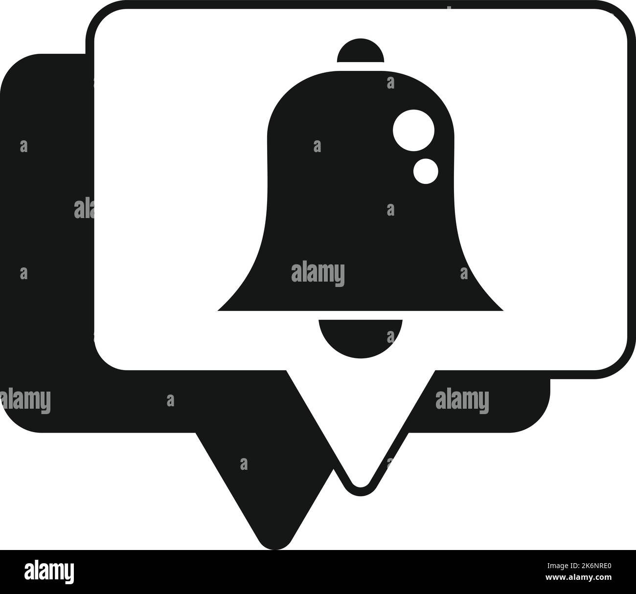 Notice sound icon simple vector. Button letter. Pop post Stock Vector ...