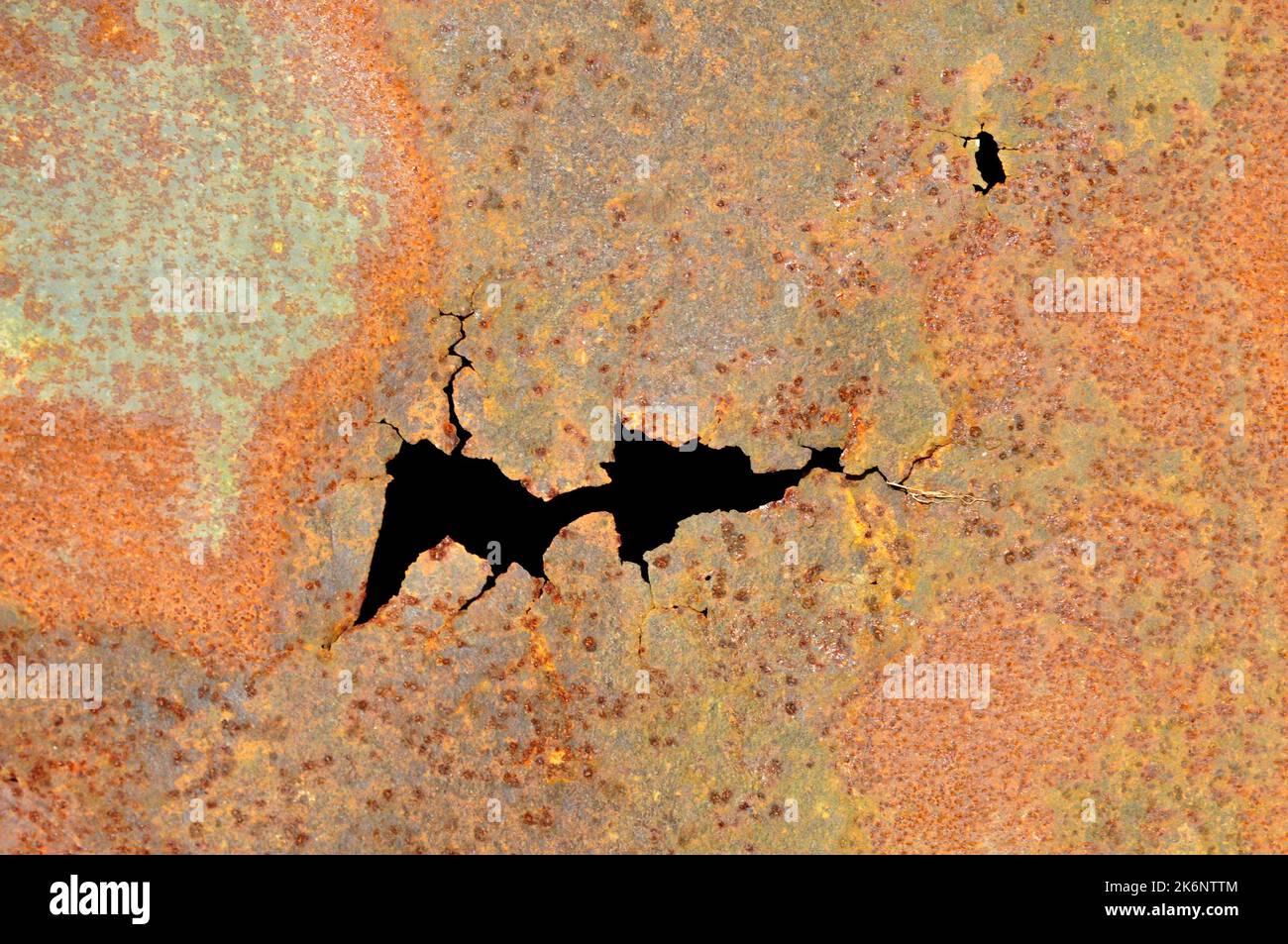 Rusty metal plate background texture background Stock Photo