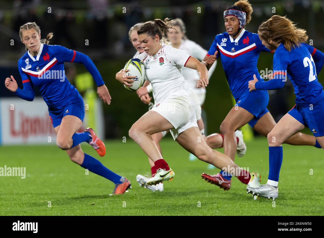 England's Helena Rowland in action during the Women's Rugby World Cup pool C match at Northland Events Centre, Whangarei, New Zealand. Picture date: Saturday October 15, 2022. Stock Photo