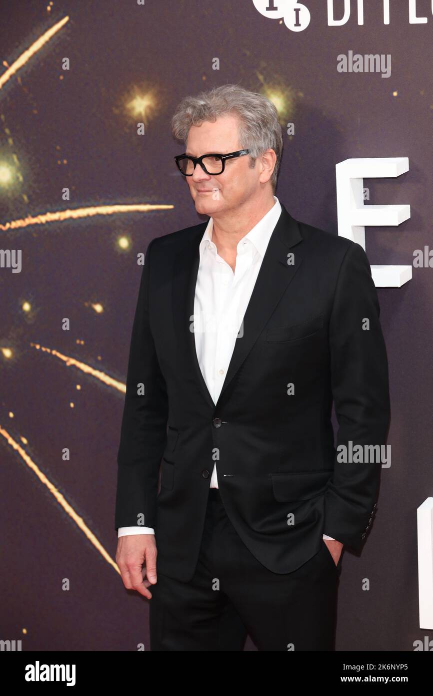 Colin Firth attends film premiere of 'Empire of Light' during the 2022 London Film Festival Stock Photo