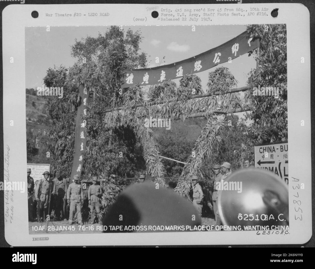 Crowd Awaits Cutting Of Red Tape Which Will Officially Open The Ledo