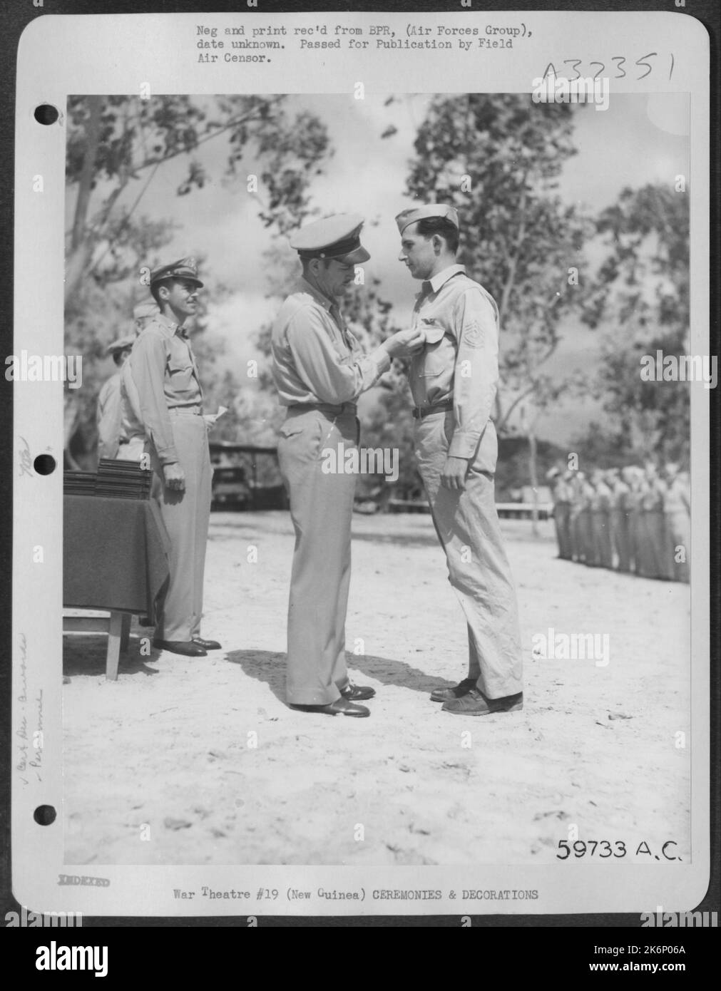 On 17 September 1943 at a New Guinea air base the Distinguished Flying