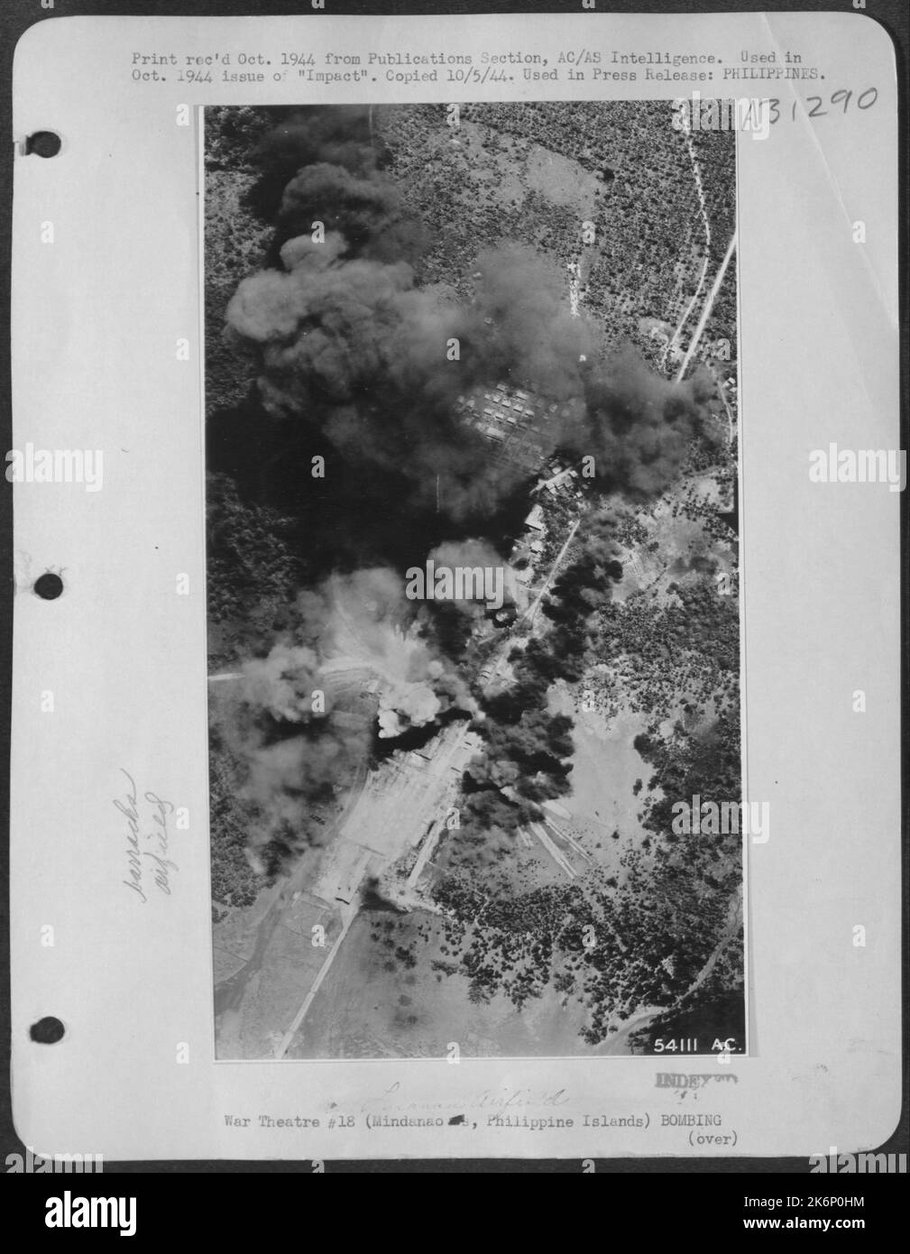 Barracks area at Licanan Airfield (near Davao) Mindanao Island