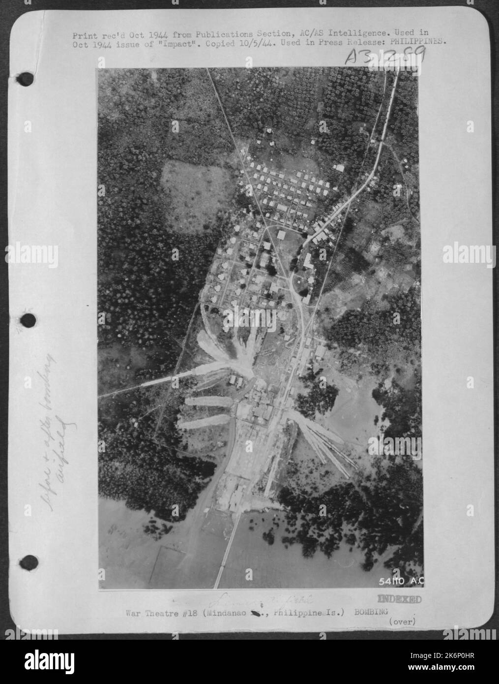 Barracks area at Licanan Airfield (near Davao) Mindanao Island