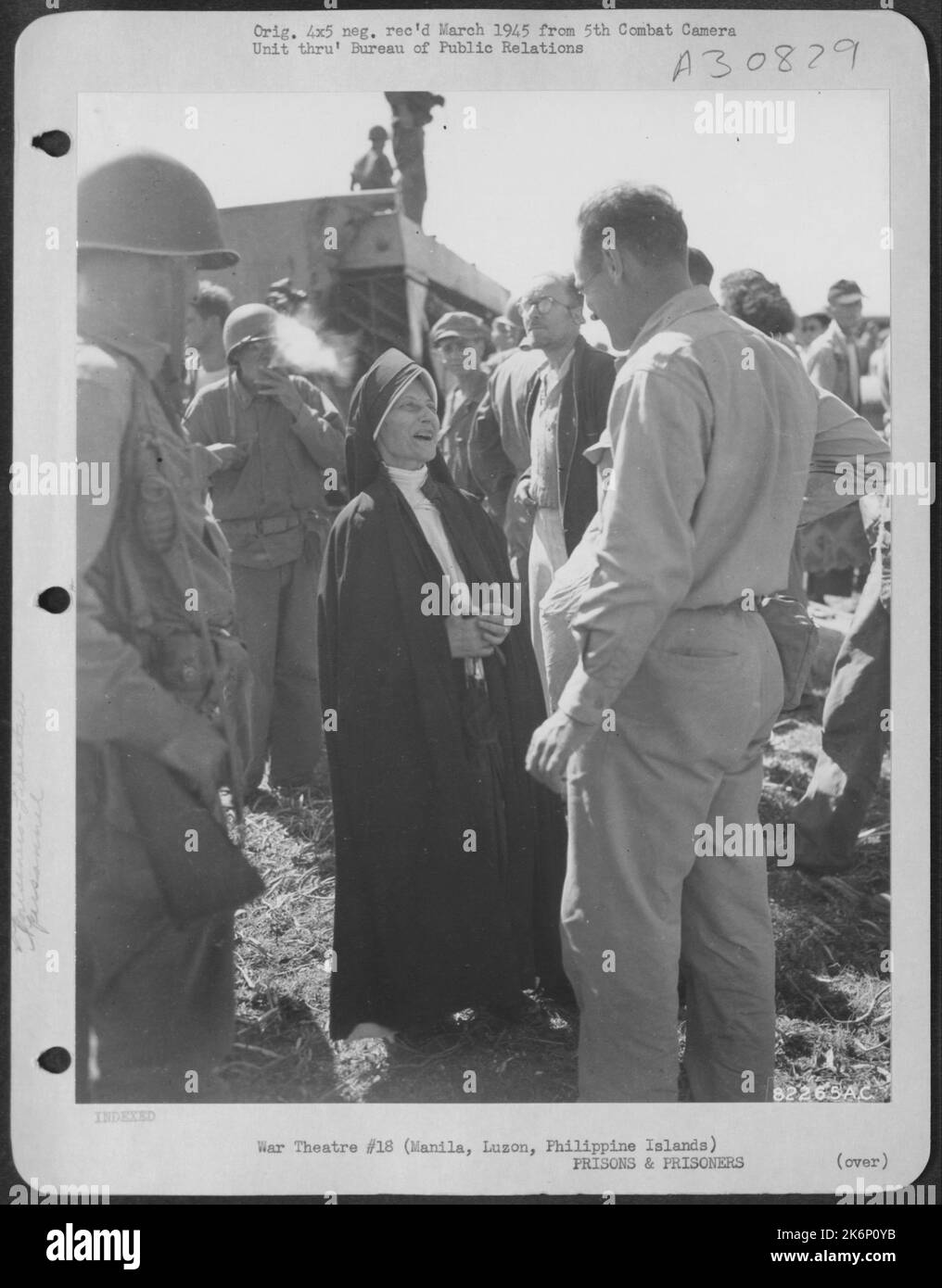 A Happy Nun, Sister Mary Alphonsa Held Prisoner By The Japs In Los