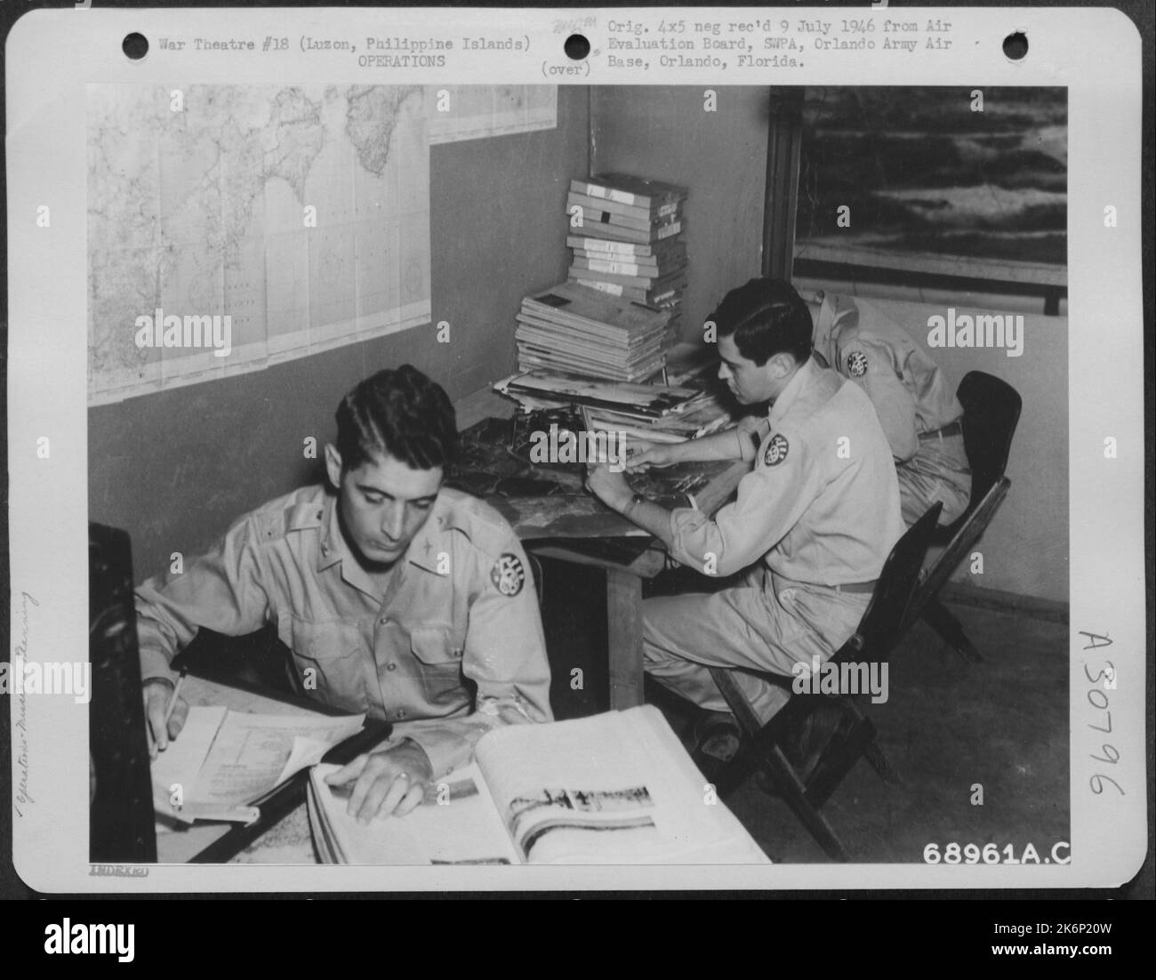 A2 (Intelligence) personnel at 5th Air Force Headquarters, located at