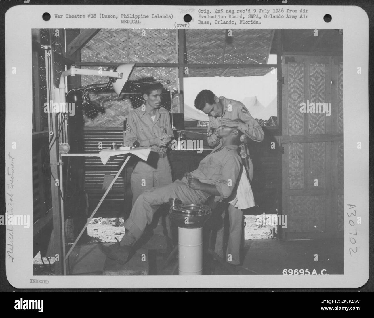 Dental treatment is given a GI in the dental clinic of the 22nd