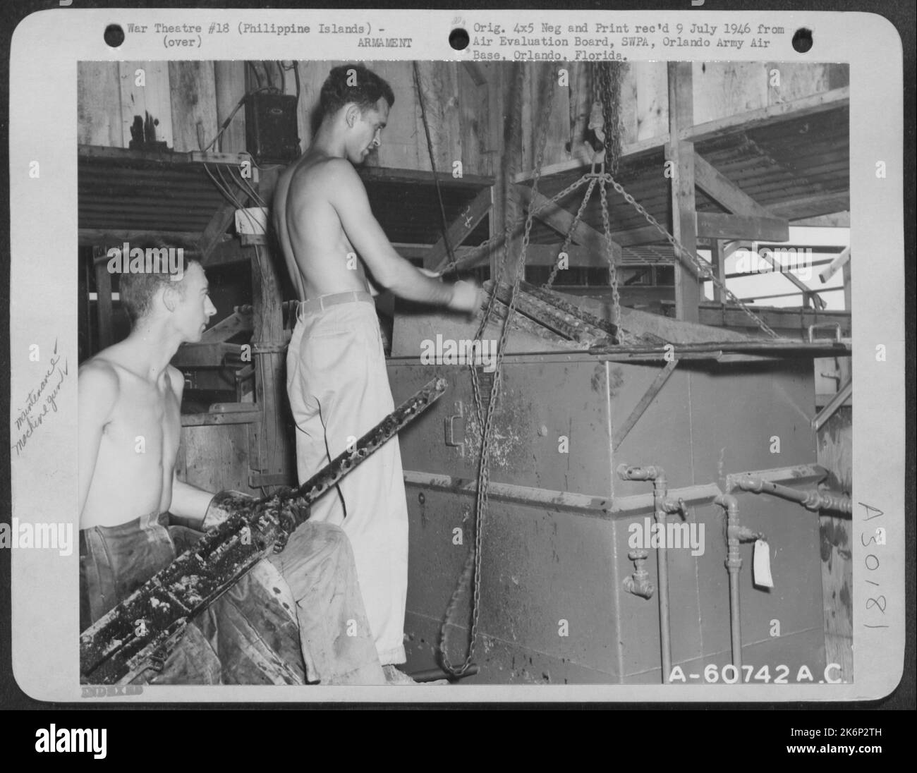 Degreasing Unit Through Which All Weapons Are Processed Prior To Repair