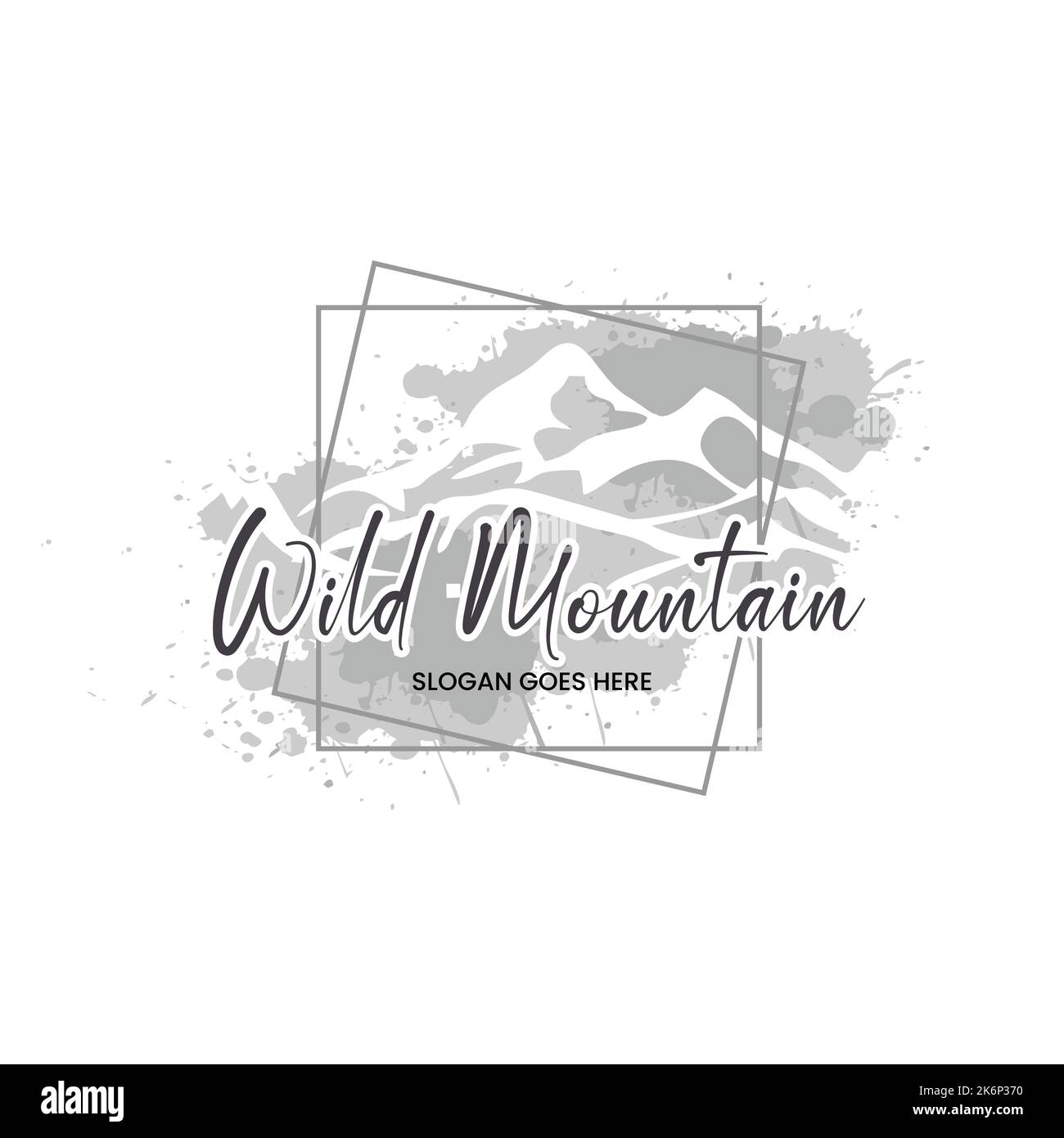 mountains logo design vector Stock Vector Image & Art - Alamy