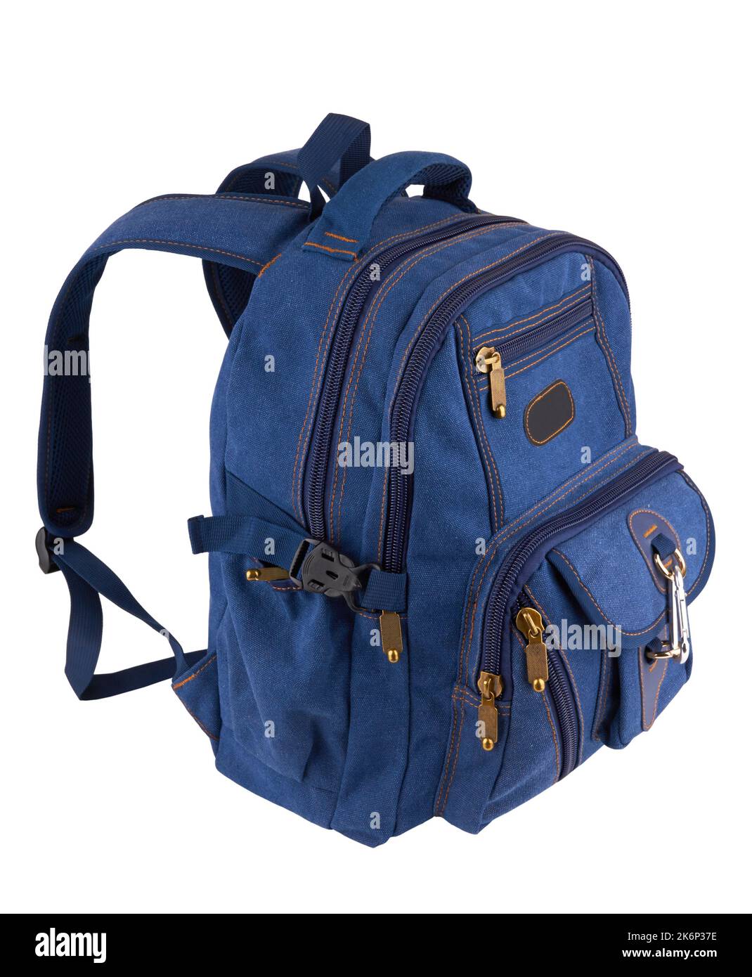 Big backpack for travel isolate on a white background Stock Photo