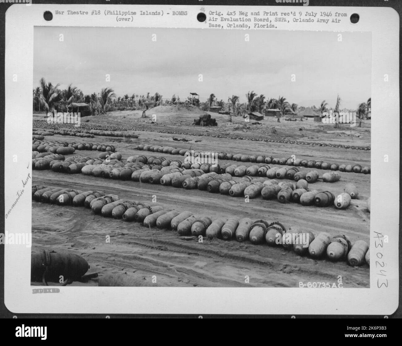 Grade 3 GP bombs to be renovated at Lingayen Airdrome, Luzon, in the