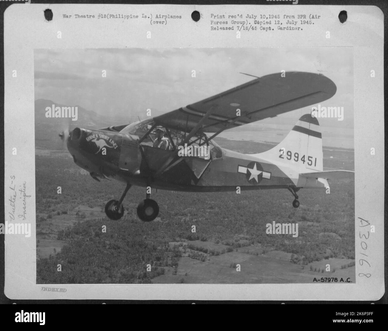 Philippine IslandsThe "Flying Jeep" of Vultee L5 can land in a