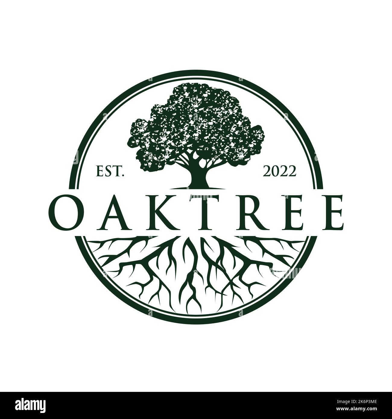 Oaktree logo design template vector Stock Vector Image & Art - Alamy