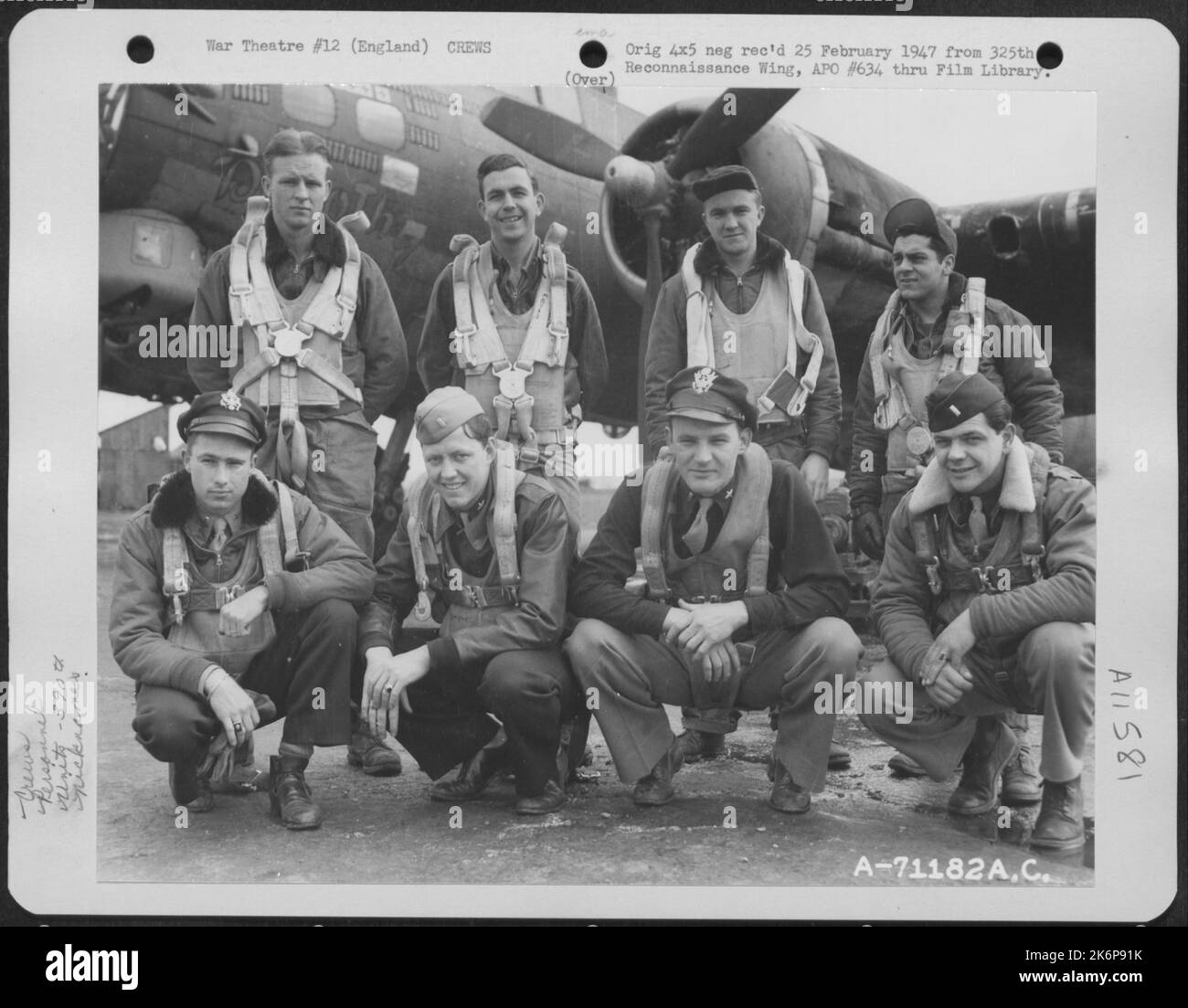 Lt. Henry And Crew Of The Boeing B17 'Dorothy Dee' Of The 390Th Bomb