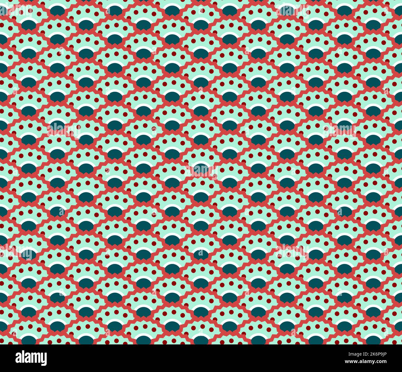 Seigaiha inspired pattern seamless vector texture, upward, ready for