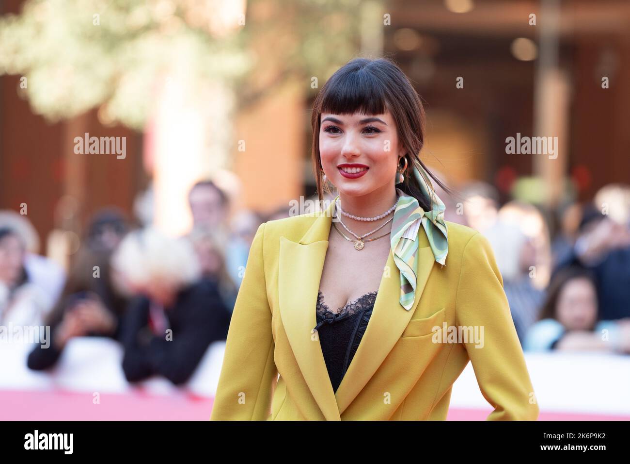 Rome, Italy, October 15, 2022 - Giorgia Soleri attends at red carpet of the 17° Rome Film Festival for the movie 'Corpo libero' Credit: Luigi de Pompeis/Alamy Live News Stock Photo