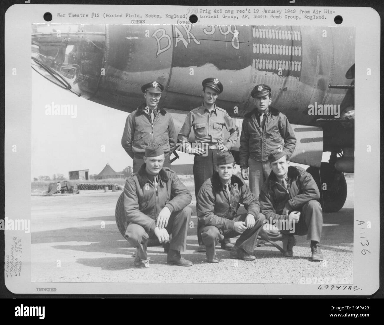 Crew Of The Martin B-26 'Bar Fly' Of The 554Th Bomb Squadron