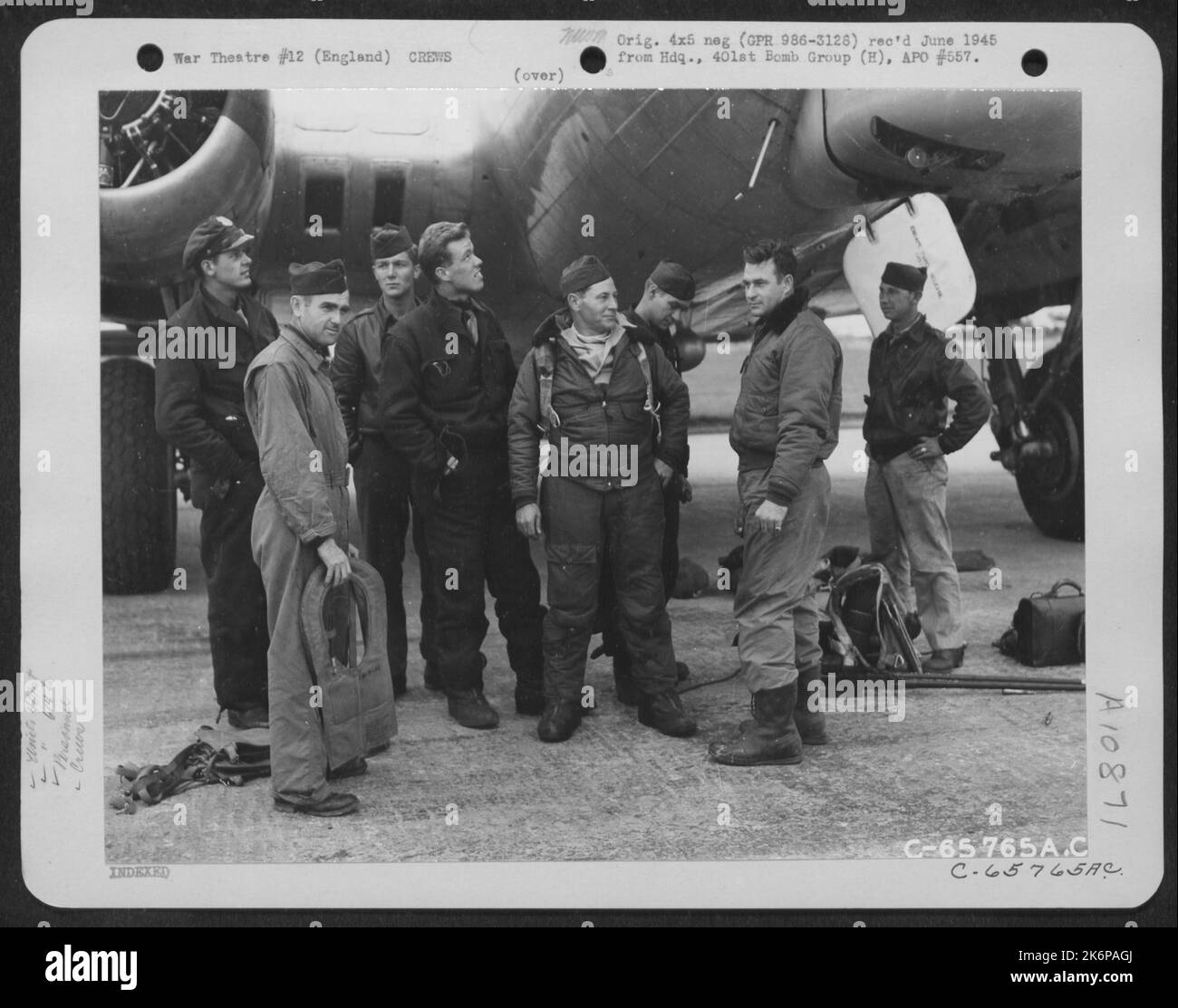 Lt. Mercer And Crew Of The 614Th Bomb Squadron, 401St Bomb Group In ...