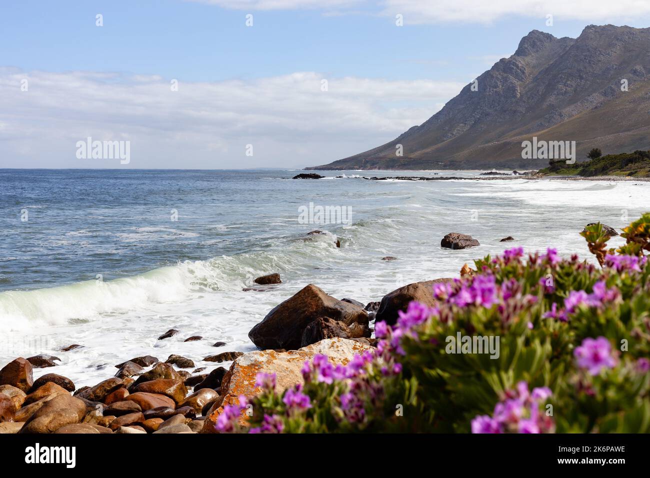 Views from coastal Route 44, Western Cape. Stock Photo