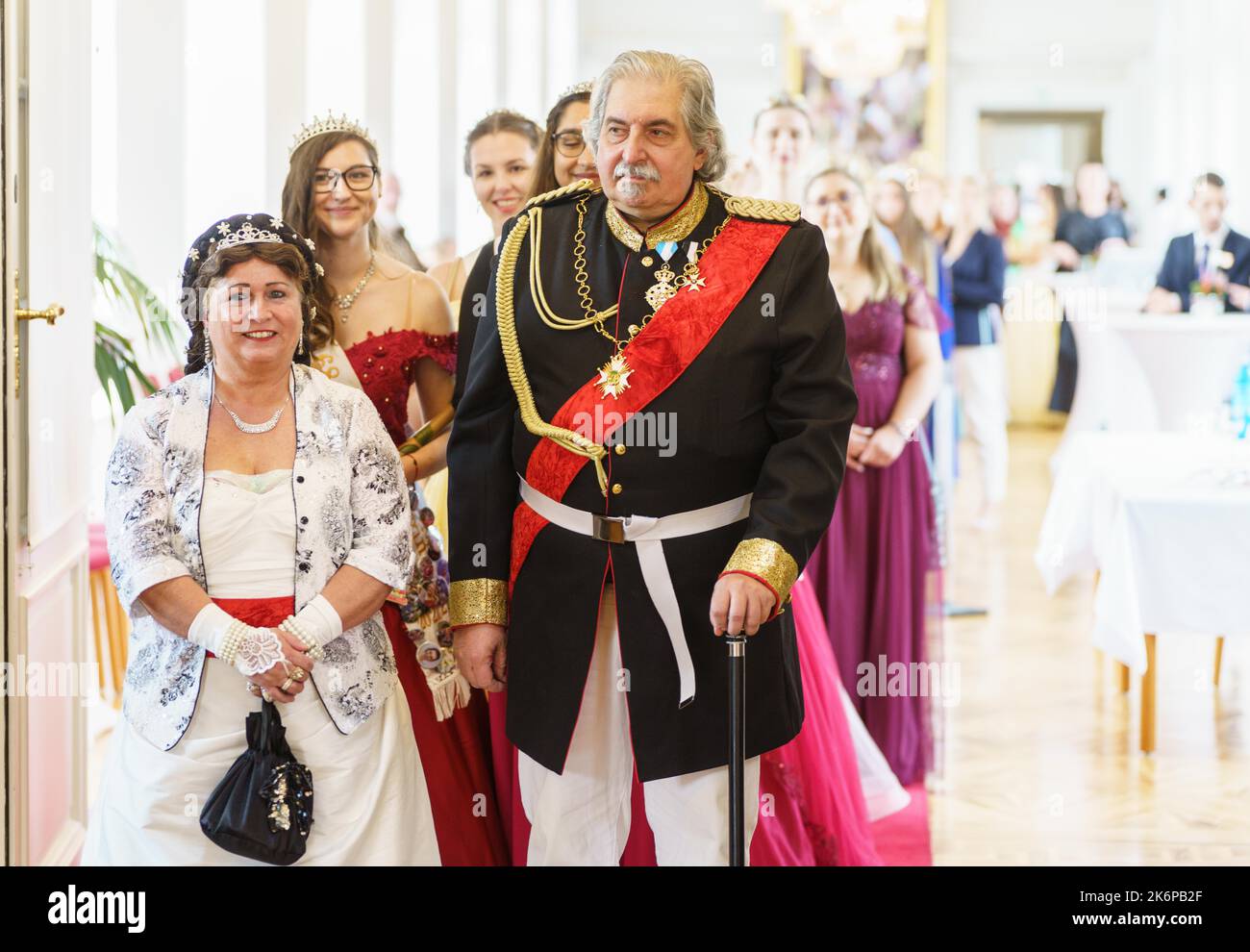 Wiesbaden, Germany. 15th Oct, 2022. The cultural ambassadors from Bad ...