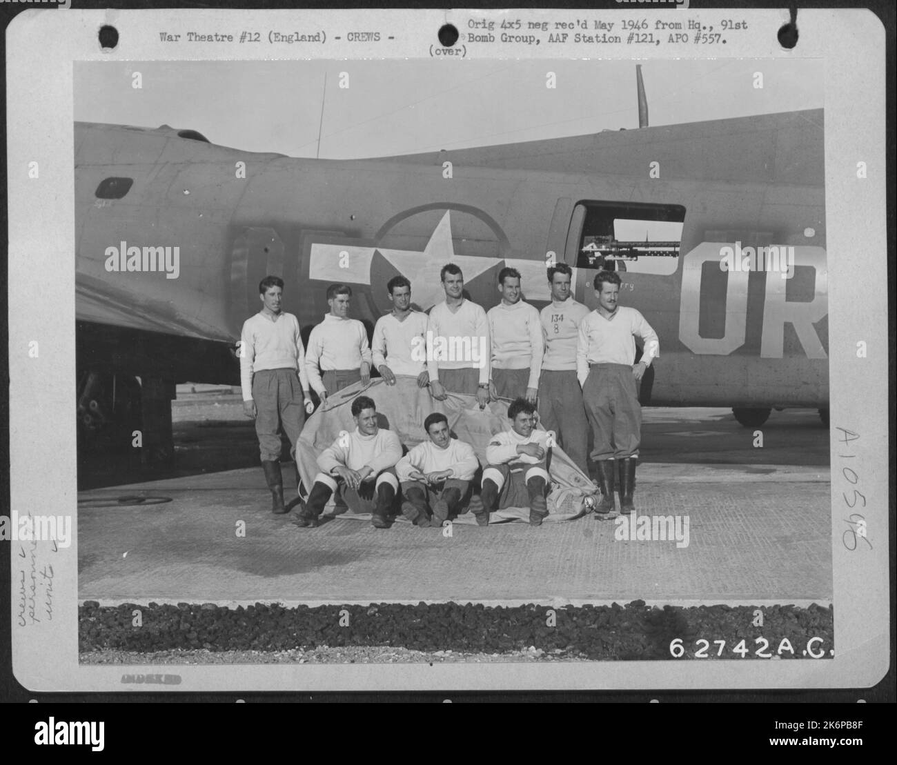 Lt. Eldon J. Smith And Crew Of The 322Nd Bomb Sq., 91St Bomb Group, 8Th