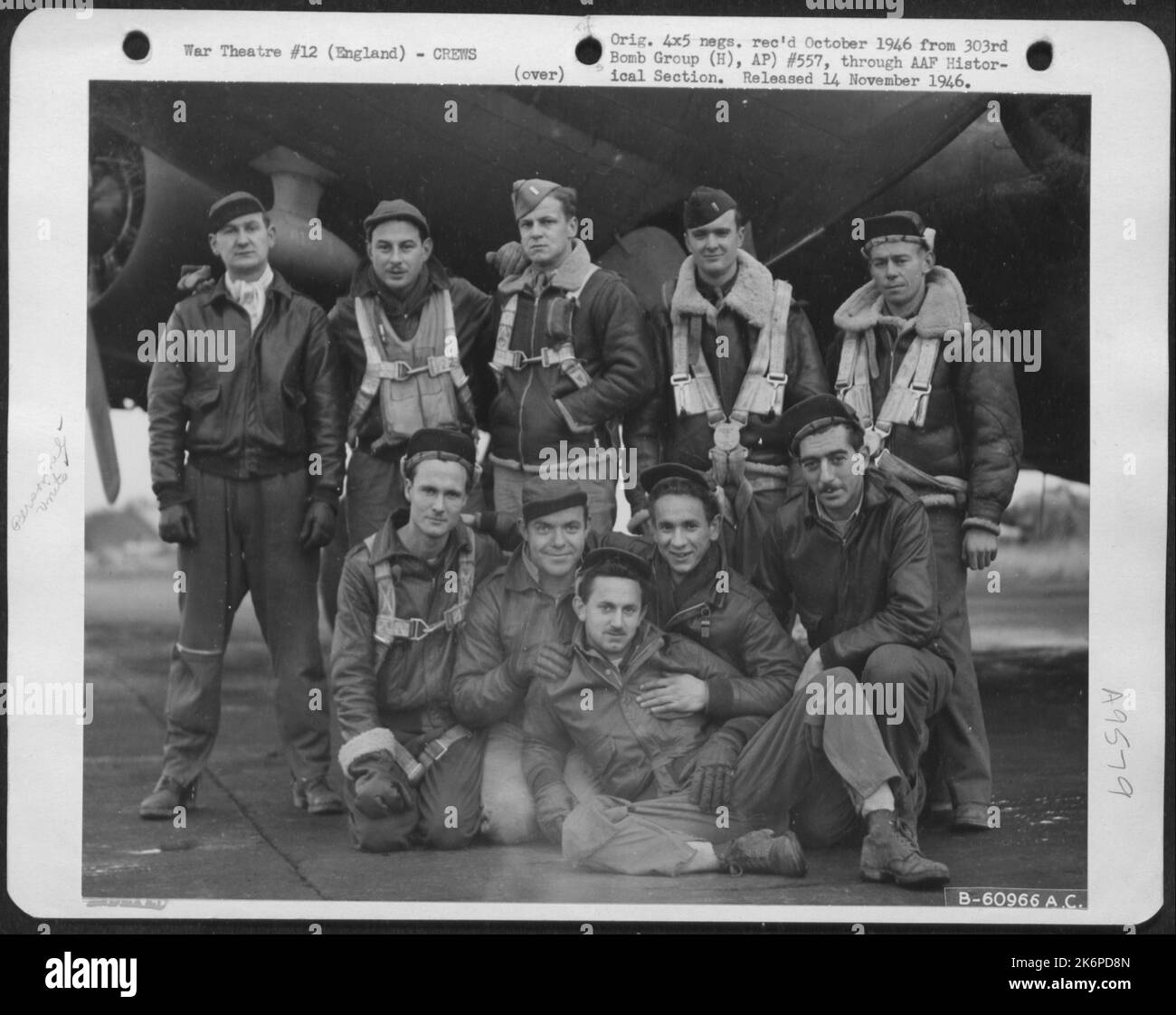 Lt. Paul Campbell And Crew Of The 358Th Bomb Squadron, 303Rd Bomb Group ...