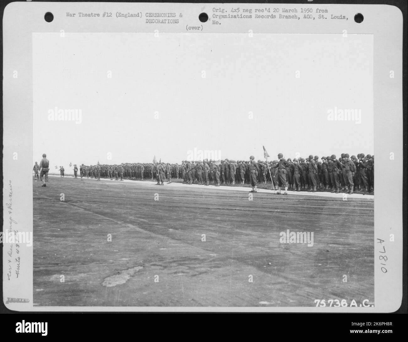 Review Of The 439Th Troop Carrier Group At An Air Base Somewhere In ...