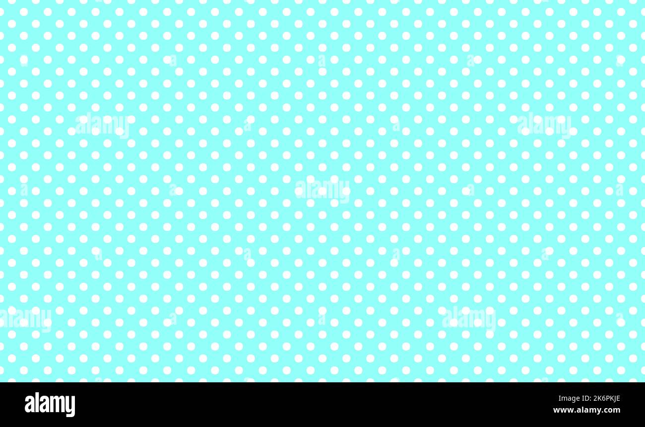 Blue polka dot background seamless pattern. Vector illustration Stock