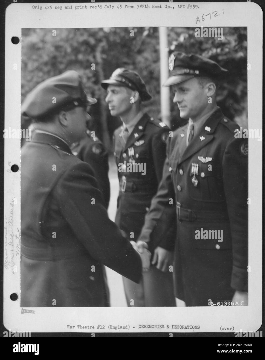 Brig. Gen. Archie J. Old, Jr., Congratulates Capt. Charles B. Harker ...