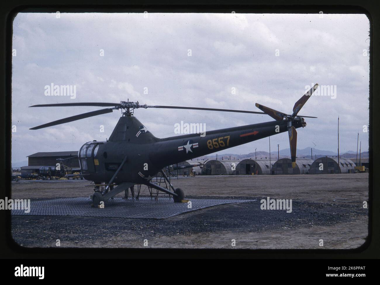 Three-quarter left rear view of a Sikorsky H-5G Dragonfly (s/n 48-557 ...
