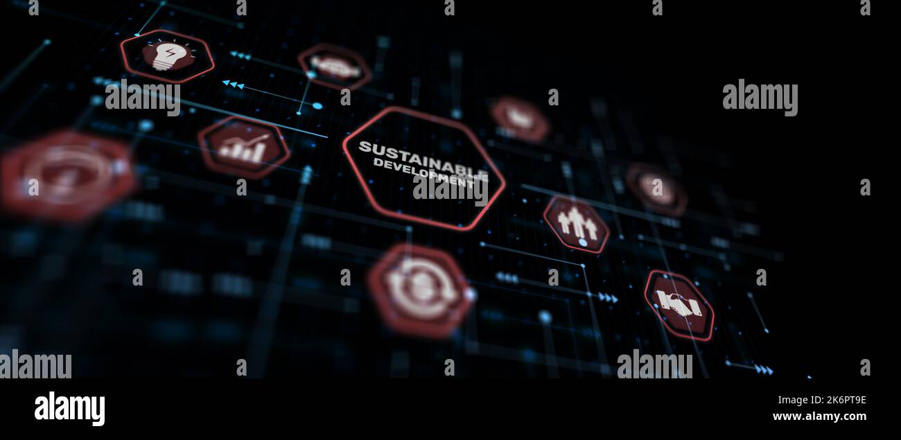 Green technology.Sustainable development goals. SDG Stock Photo - Alamy