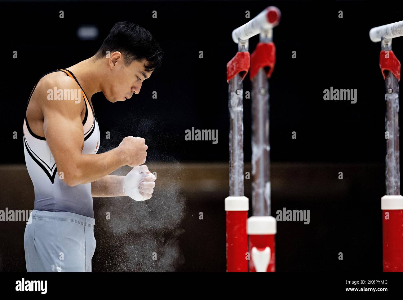 ROTTERDAM Loran de Munck during the second qualifying match for the