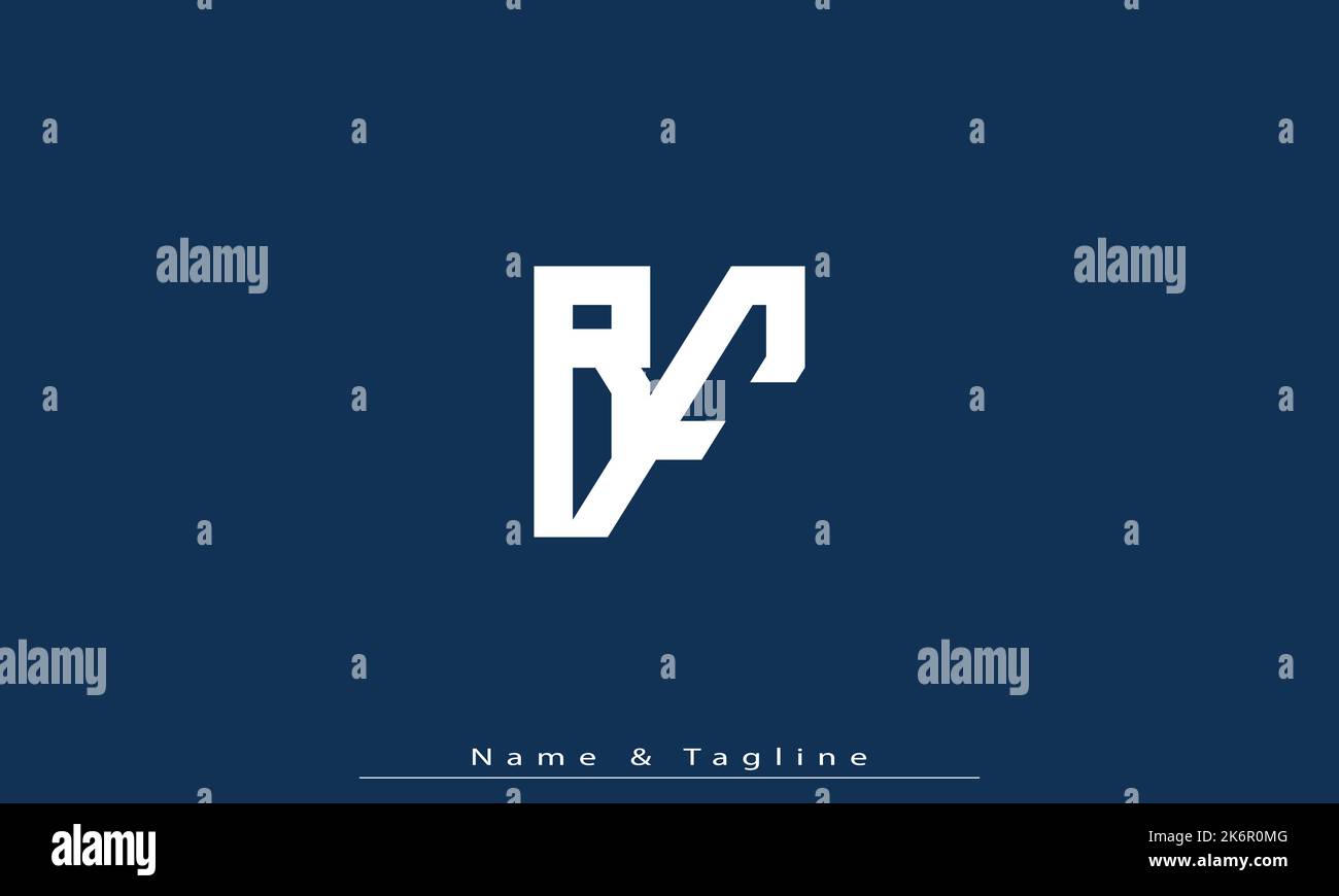 Alphabet letters Initials Monogram logo RF , FR Stock Vector