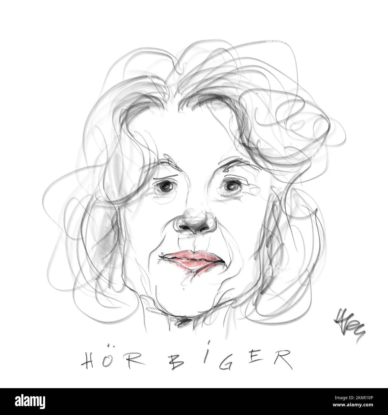 Portrait of Christiane Hörbiger Stock Photo