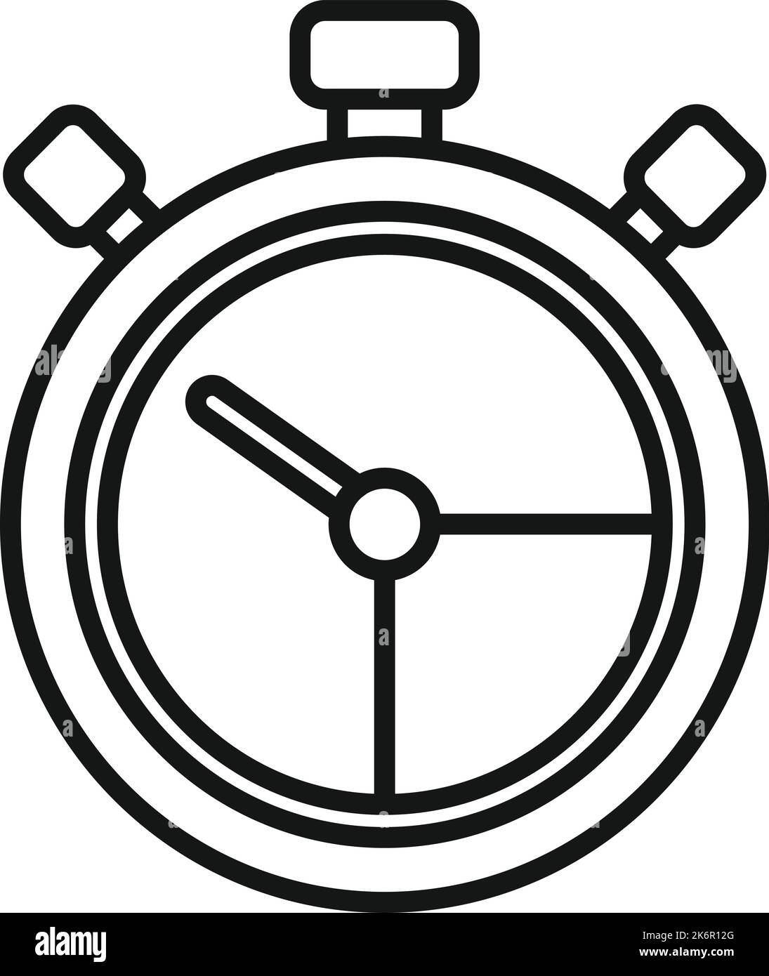 Work stopwatch icon outline vector. Flexible time. Remote worker Stock