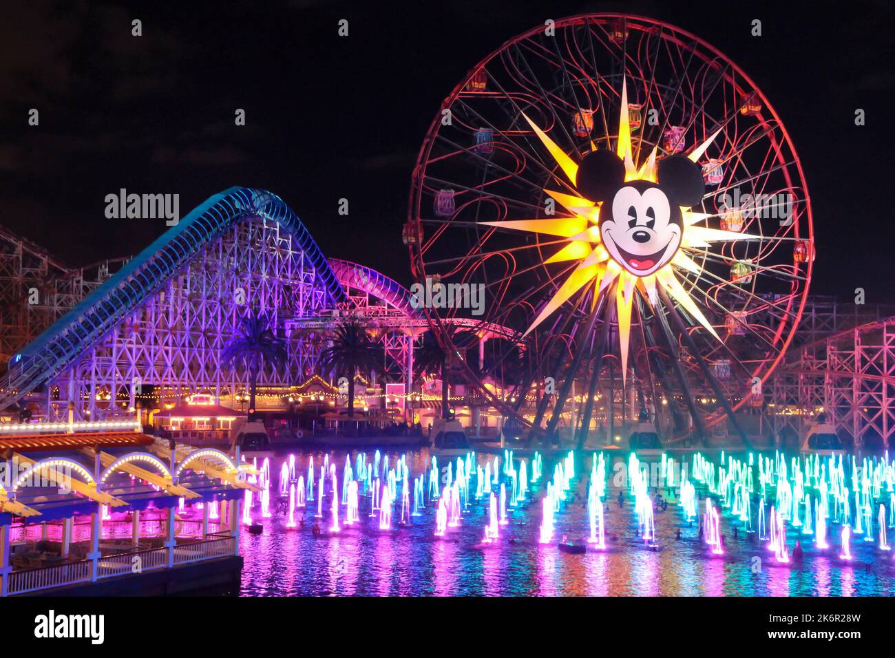 World of Color at Disneyland California Stock Photo