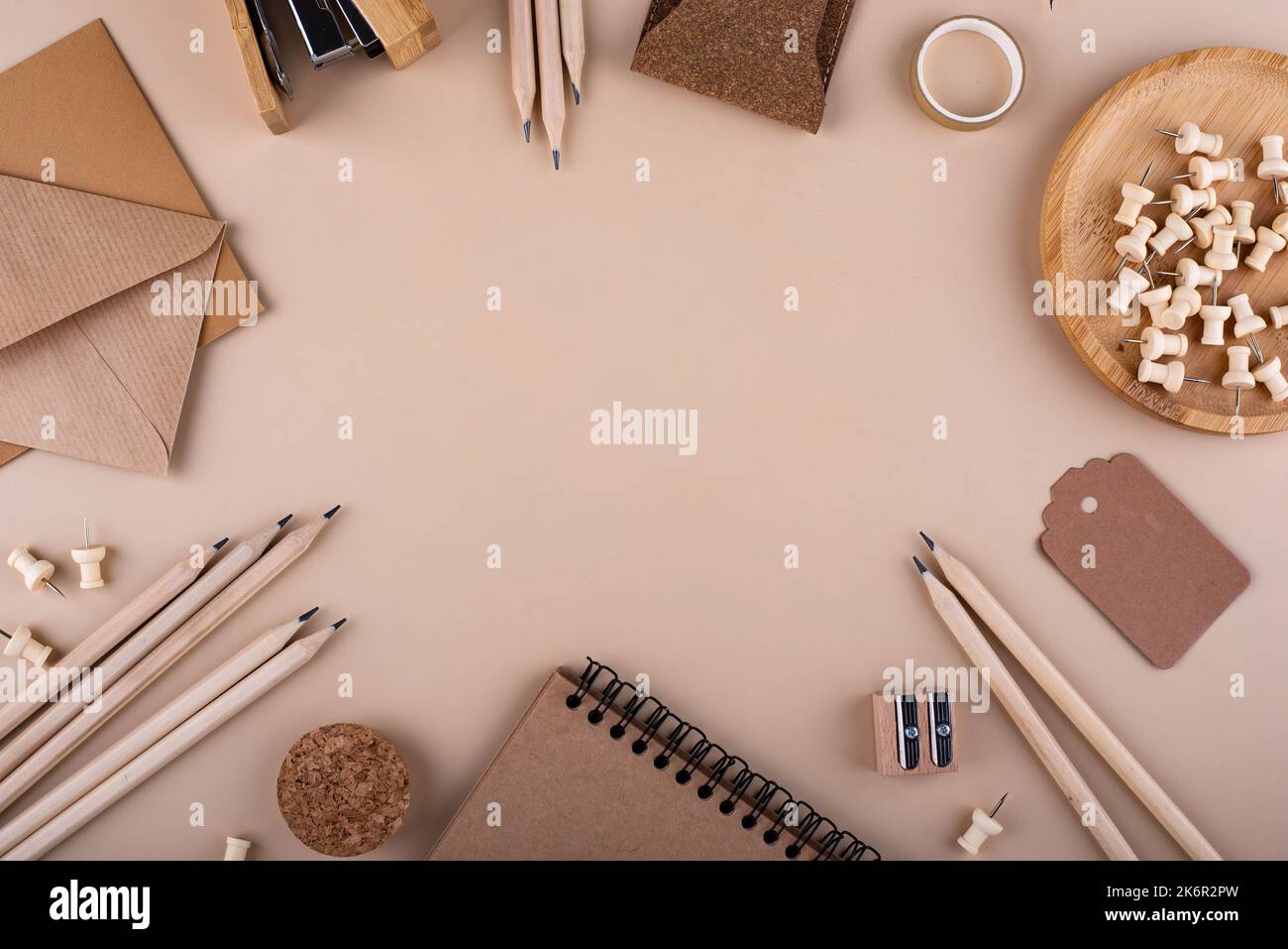Eco wooden craft stationery. Sustainable life concept Stock Photo - Alamy How to create a sustainable stationery collection