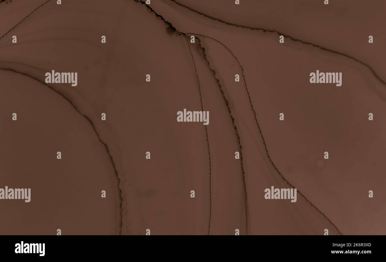 Liquid Chocolate Texture. Brown Creamy Stock Photo