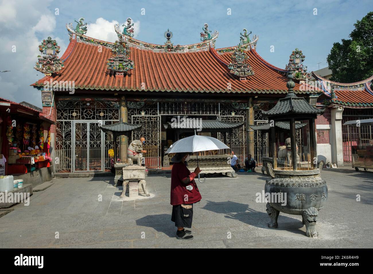 George Town, Malaysia - October 2022: Views of the Goddess of Mercy Temple Penang, one of the oldest Chinese temples in Penang. Stock Photo