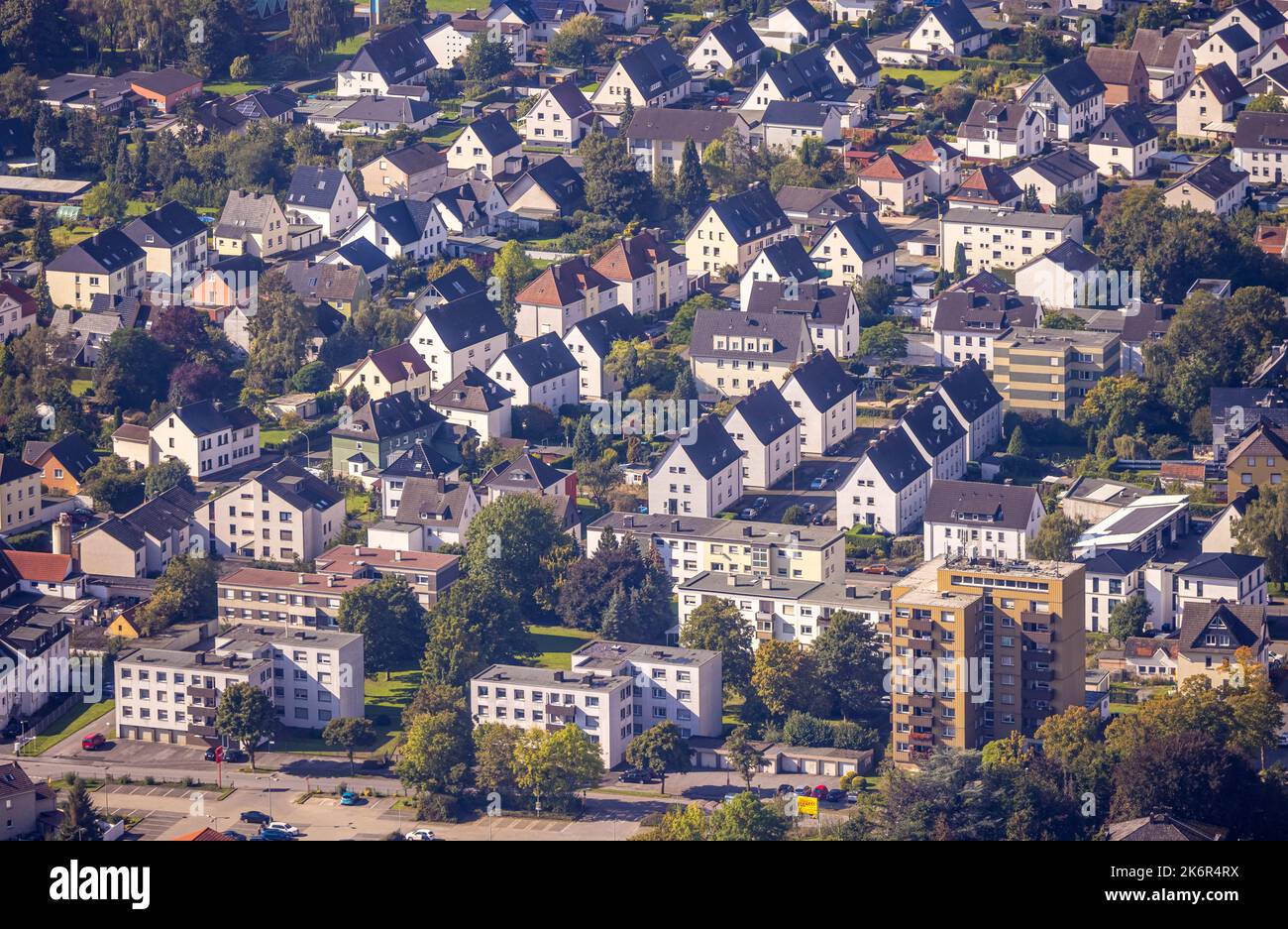 Luftbild, Wohnsiedlung, Hardenbergstraße, Fröndenberg, Fröndenberg/Ruhr