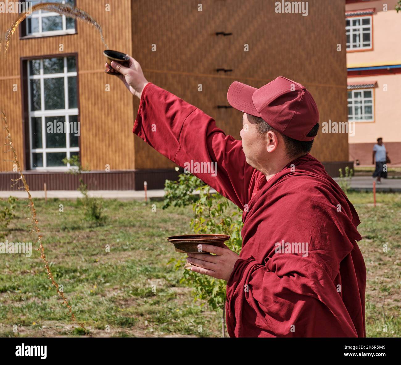 Monk Ritual Ritual conduct hi-res stock photography and images - Alamy